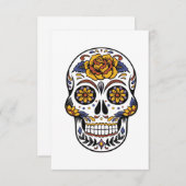 Halloween Skull Bedankkaart (Voorkant / Achterkant)