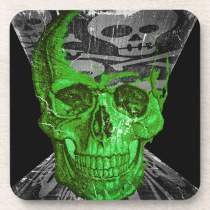 Halloween Skull Bier Onderzetter