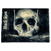 Halloween Skull Black Spot Pirate Party Groot Cadeauzakje (Voorkant)