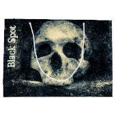 Halloween Skull Black Spot Pirate Party Groot Cadeauzakje (Achterkant)