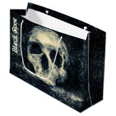 Halloween Skull Black Spot Pirate Party Groot Cadeauzakje (Voorkant Gekanteld)