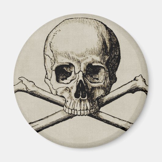 Halloween Skull Bone Magneet (Voorkant)