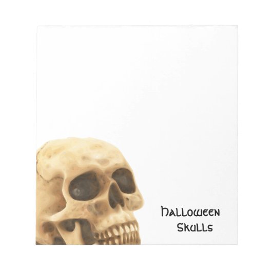 Halloween Skull Bone Notitieblok (Voorkant)