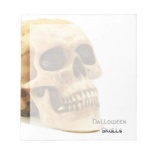 Halloween Skull Bone Notitieblok