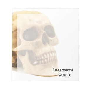 Halloween Skull Bone Notitieblok
