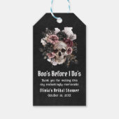 Halloween Skull Boo's Before I Do's Vrijgezellenfe Cadeaulabel (Voorkant)