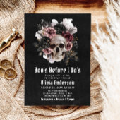 Halloween Skull Boo's Before I Do's Vrijgezellenfe Kaart