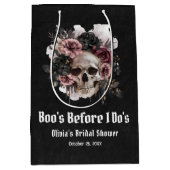 Halloween Skull Boo's Before I Do's Vrijgezellenfe Medium Cadeauzakje (Voorkant)