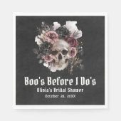 Halloween Skull Boo's Before I Do's Vrijgezellenfe Servet