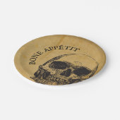 Halloween  Skull | Boteetlust gotisch Papieren Bordje (Gekanteld)