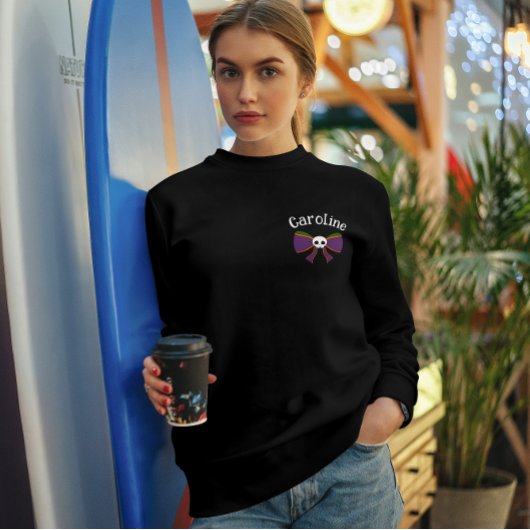 Halloween Skull Bow Trui