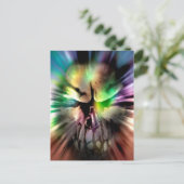 Halloween Skull Briefkaart (Staand voorkant)
