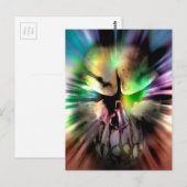 Halloween Skull Briefkaart (Voorkant / Achterkant)