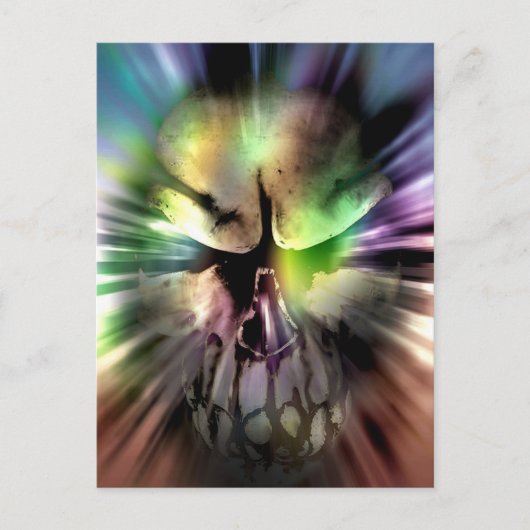 Halloween Skull Briefkaart (Voorkant)