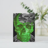 Halloween Skull Briefkaart (Staand voorkant)