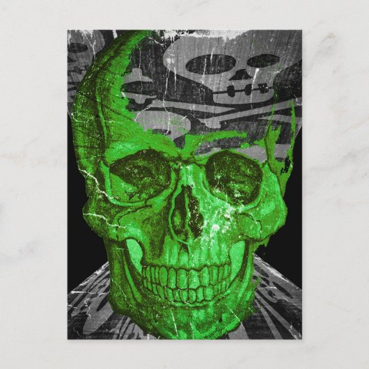 Halloween Skull Briefkaart (Voorkant)