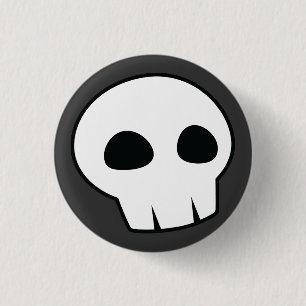 Halloween Skull Button