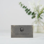 Halloween Skull Calling Card Visitekaartje (Staand voorkant)