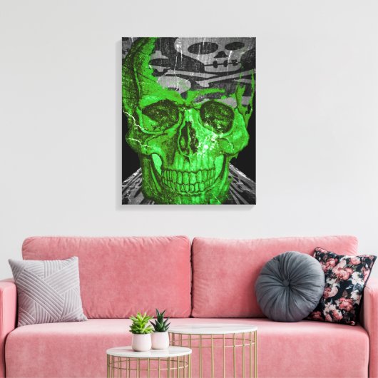 Halloween Skull Canvas Afdruk (Insitu (Woonkamer))