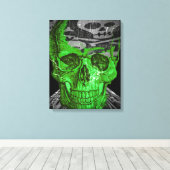 Halloween Skull Canvas Afdruk (Insitu (Houten vloer))