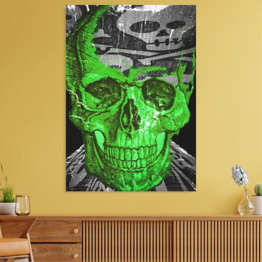 Halloween Skull Canvas Afdruk (Insitu (Woonkamer))