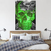 Halloween Skull Canvas Afdruk (Insitu (Slaapkamer))
