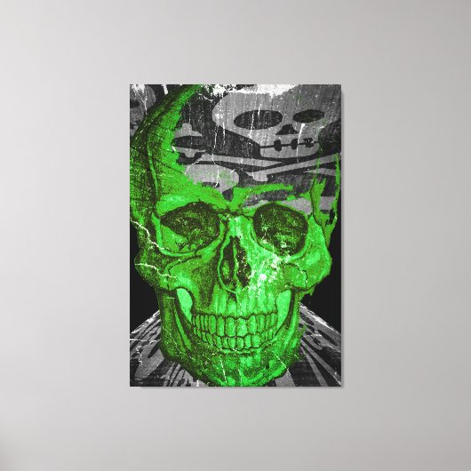 Halloween Skull Canvas Afdruk (Voorkant)