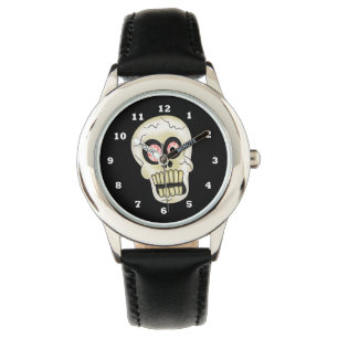 Halloween Skull cartoon kinder horloge