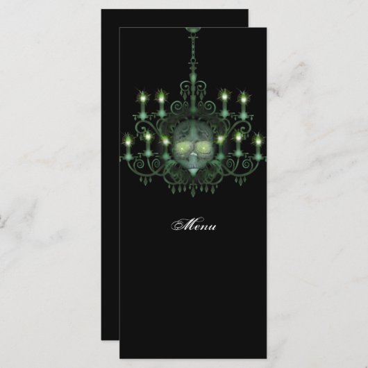 Halloween Skull Chandelier Wedding (Voorkant / Achterkant)