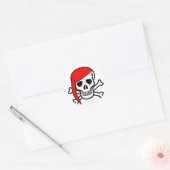 Halloween Skull Classic Round Sticker (Envelop)