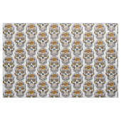 Halloween Skull Combed Cotton Fabric Stof (Fat Quarter)