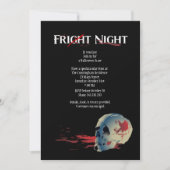 Halloween Skull Costume Party Invitation Kaart (Voorkant)