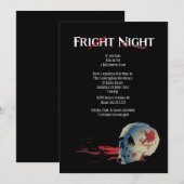 Halloween Skull Costume Party Invitation Kaart (Voorkant / Achterkant)