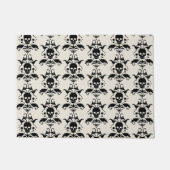 Halloween Skull Damask mat (Voorkant)