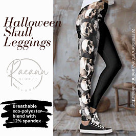 Halloween Skull Design Leggings