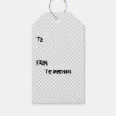Halloween Skull en Botten Gift Label Cadeaulabel (Achterkant)