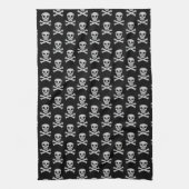 Halloween Skull en Botten Kitchen Towelen Theedoek (Verticaal)