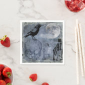 Halloween Skull en Crow Decoupage Servet (Insitu)