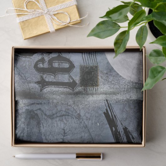  Halloween Skull en Crow Decoupage Tissuepapier (Geschenk)