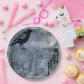  Halloween Skull en Crow Papieren Bordje (Feest)