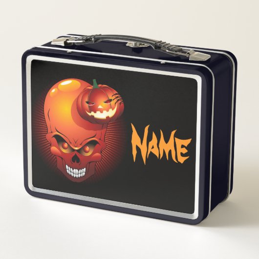 Halloween Skull en Pumpkin (Achterkant)