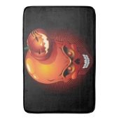 Halloween Skull en Pumpkin Badmat (Voorkant Verticaal)
