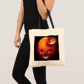 Halloween Skull en Pumpkin Bag Tote Bag (Voorkant (product))