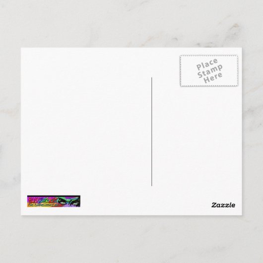 Halloween Skull en Pumpkin Briefkaart (Achterkant)