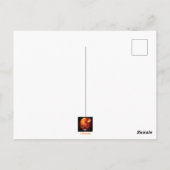 Halloween Skull en Pumpkin Briefkaart (Achterkant)