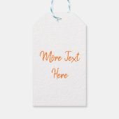 Halloween Skull en Pumpkin Cadeaulabel (Achterkant)