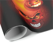 Halloween Skull en Pumpkin Cadeaupapier (Rol Hoek)