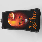 Halloween Skull en Pumpkin Golfheadcover (Voorkant)