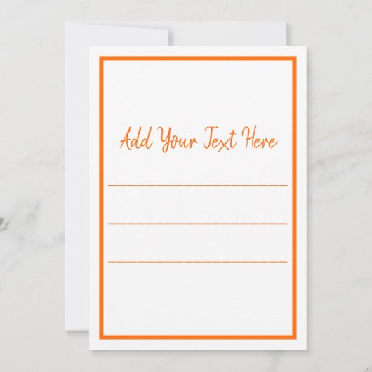 Halloween Skull en Pumpkin Invitation Kaart (Achterkant)