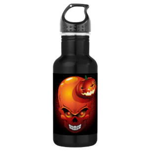 Halloween Skull en Pumpkin Liberty Bottle Waterfles